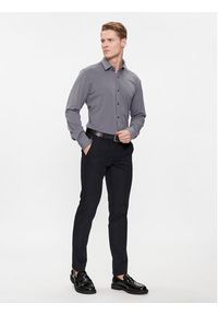 BOSS - Boss Koszula P-Hank-S-Kent-C1-222 50508730 Srebrny Slim Fit. Typ kołnierza: kołnierzyk klasyczny. Kolor: srebrny. Materiał: syntetyk