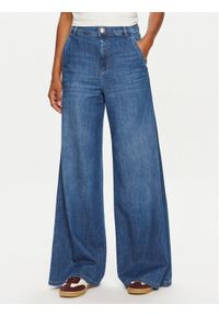 Marella Jeansy 2423186014 Niebieski Wide Leg. Kolor: niebieski