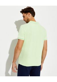 Ralph Lauren - RALPH LAUREN - Zielona koszulka polo. Typ kołnierza: polo. Kolor: zielony. Materiał: bawełna, prążkowany. Wzór: haft. Styl: klasyczny #7