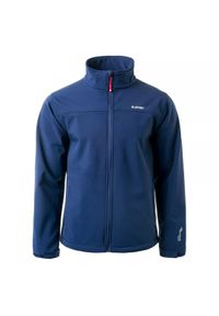 Hi-tec - Kurtka męska Softshell Hi-Tec Lingen - granatowa, Rozmiar XXL. Kolor: niebieski. Materiał: softshell #1