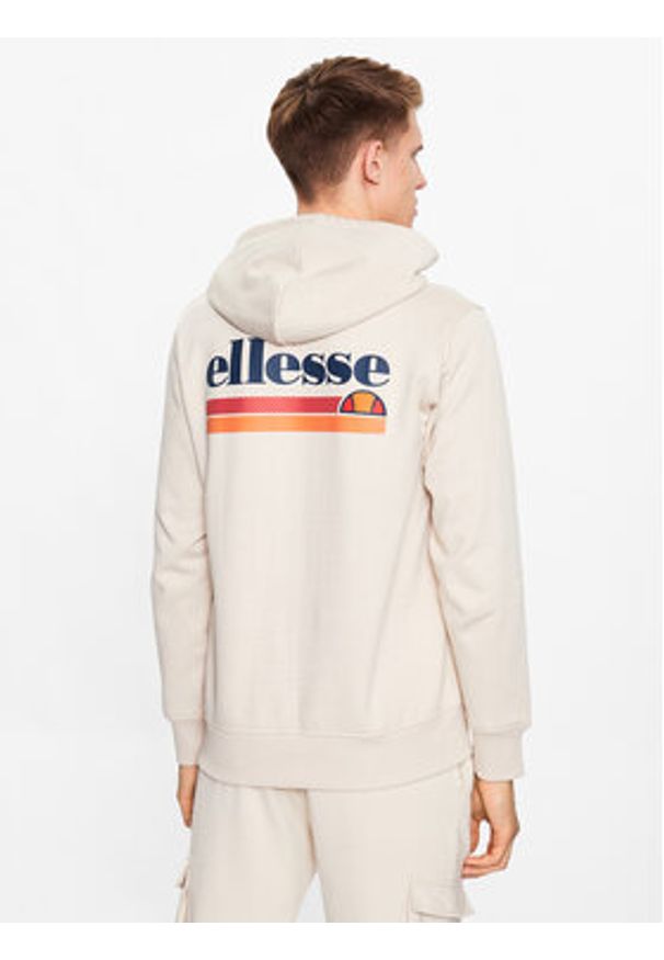 Ellesse Bluza Olevano SHR17716 Beżowy Regular Fit. Kolor: beżowy. Materiał: bawełna, syntetyk