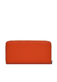 Calvin Klein Duży Portfel Damski Gracie Wallet W/Strap Lg K60K611388 Pomarańczowy. Kolor: pomarańczowy. Materiał: skóra