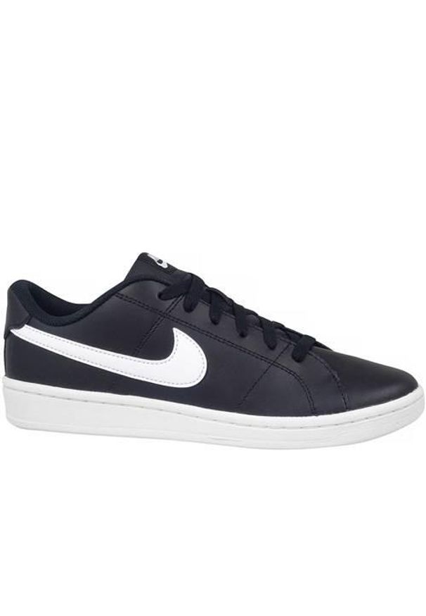 Buty do chodzenia męskie Nike Court Royale 2 Low. Zapięcie: sznurówki. Kolor: czarny. Materiał: skóra, syntetyk, tkanina, materiał. Szerokość cholewki: normalna. Model: Nike Court. Sport: turystyka piesza