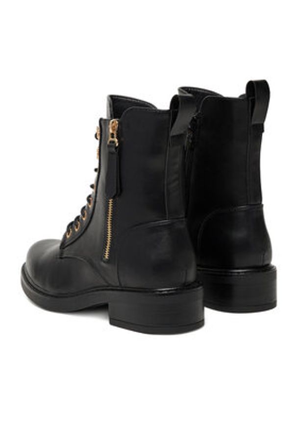 DeeZee Trzewiki HX24022-1 Czarny. Kolor: czarny. Materiał: materiał