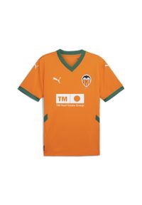 Puma - Męska trzecia koszulka Valencia CF 24/25 PUMA Rickie Orange Vine. Kolor: pomarańczowy, wielokolorowy, żółty. Sport: piłka nożna