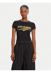 Juicy Couture T-Shirt JCNCT225460 Czarny Regular Fit. Kolor: czarny. Materiał: bawełna