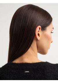 Big-Star - Sweter damski z dodatkiem wełny z aplikacją czarny Starlia 906. Kolor: czarny. Materiał: wełna. Długość: krótkie. Wzór: aplikacja. Styl: retro #7