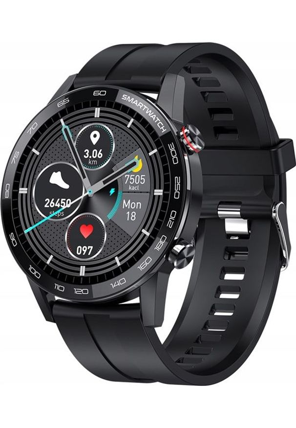 ZAXER - Smartwatch Zaxer L16 Czarny. Rodzaj zegarka: smartwatch. Kolor: czarny
