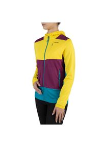 Bluza do biegania z kapturem damska Viking Tacoma Hoodie Lady. Typ kołnierza: kaptur. Kolor: żółty, turkusowy, fioletowy, wielokolorowy, niebieski
