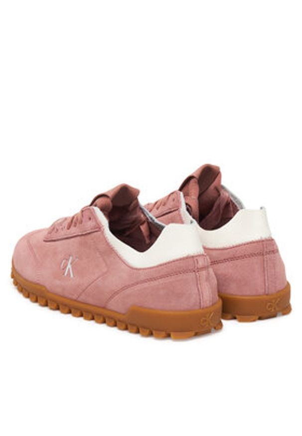 Calvin Klein Sneakersy Low Profile Run MG Sue HW0HW03150 Różowy. Kolor: różowy. Materiał: zamsz, skóra. Sport: bieganie