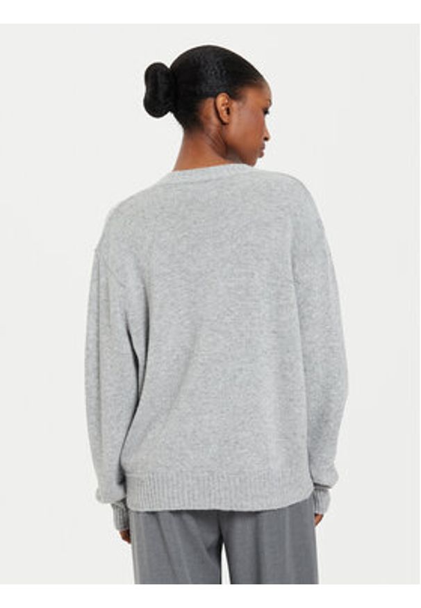 Kontatto Sweter 3M0177 Szary Regular Fit. Kolor: szary. Materiał: syntetyk