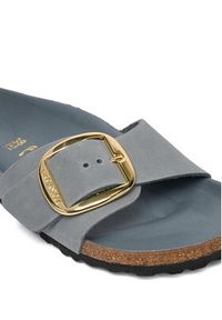 Birkenstock Klapki Madrid Big Buckle Hex 1032090 Szary. Kolor: szary. Materiał: skóra #3
