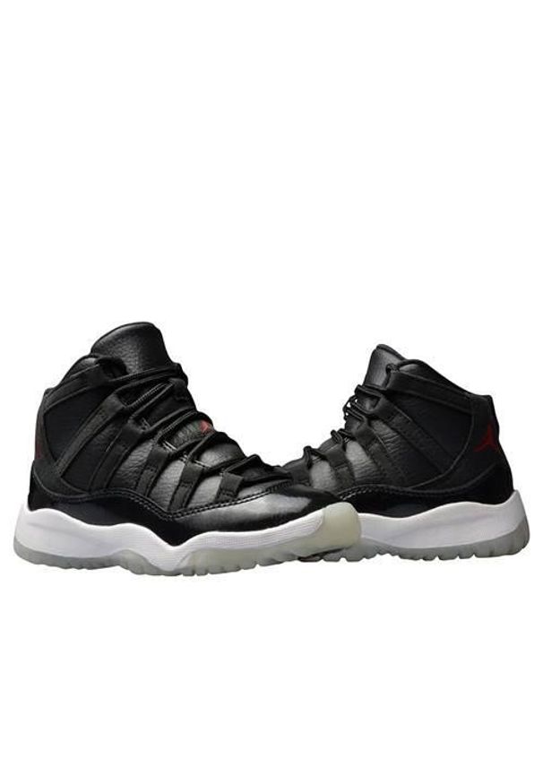 Buty koszykarskie dla dzieci Nike Air Jordan XI. Zapięcie: sznurówki. Kolor: czarny. Materiał: tkanina, skóra, guma. Szerokość cholewki: normalna. Model: Nike Air Jordan. Sport: koszykówka
