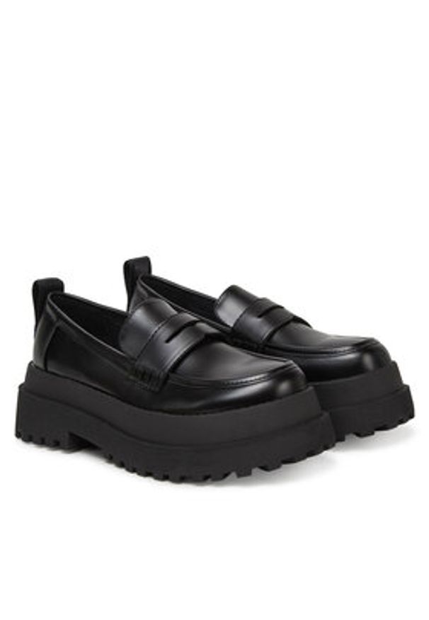 Buffalo Loafersy Pluto Loafer 1624086 Czarny. Kolor: czarny. Materiał: skóra