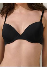 Sinsay - Biustonosz push-up - czarny. Kolor: czarny. Rodzaj stanika: push-up
