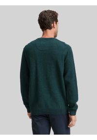 Męski Sweter Tom Tailor Structured Crewneck Knit Jasper Green Navy Twotone 1047570 38770 #2