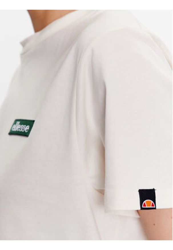 Ellesse T-Shirt Tolin SGR17945 Écru Regular Fit. Materiał: bawełna