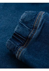 Ombre Clothing - Spodnie męskie jeansowe JOGGERY z klasyczna opaśnicą - niebieskie V2 - Rozmiar: L. Okazja: na co dzień. Kolor: niebieski. Materiał: jeans. Styl: klasyczny #11