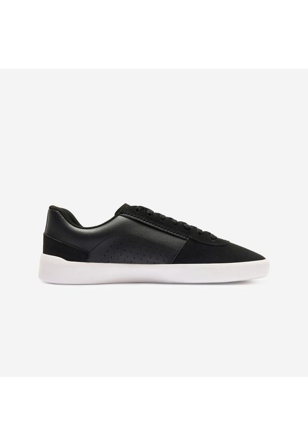 Decathlon - Buty na deskorolkę niskie "cupsole" dla dorosłych Crush 500 czarno-białe. Kolor: biały, czarny, wielokolorowy. Materiał: kauczuk, skóra. Sport: skateboard