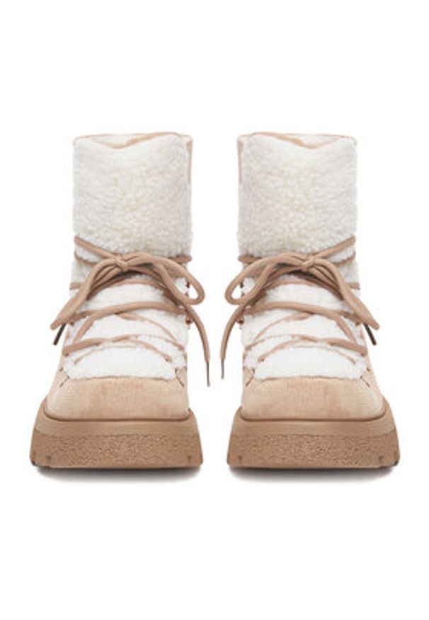 DeeZee Śniegowce 13211-5 Beżowy. Kolor: beżowy. Materiał: materiał