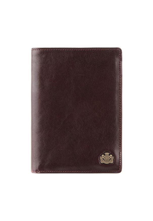 Wittchen - Męski portfel skórzany z osobnym panelem brązowy. Kolor: brązowy. Materiał: skóra