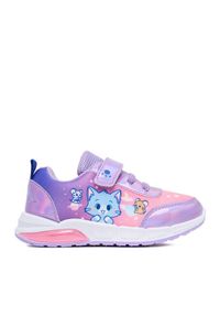 Sneakersy TOM&JERRY GOKKO. Kolor: fioletowy