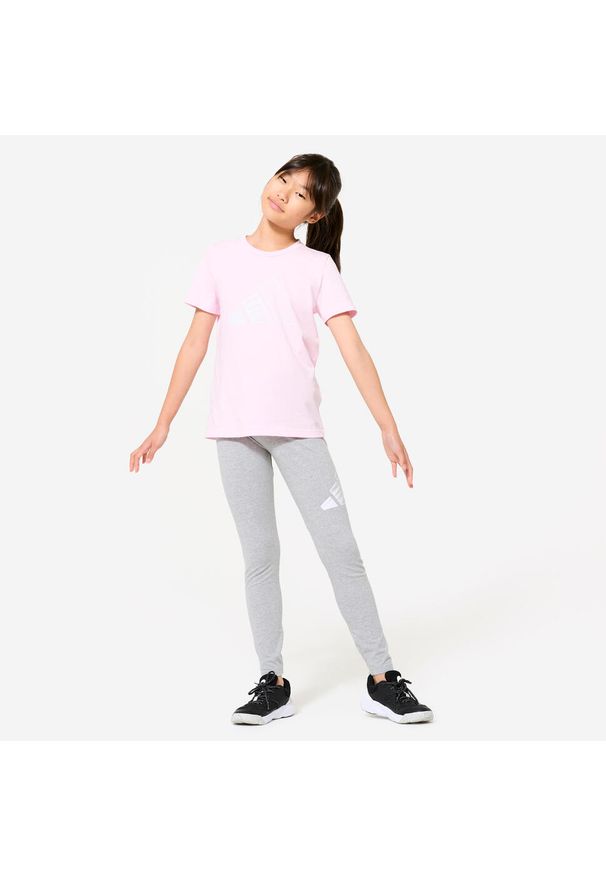 Adidas - Legginsy dziecięce ADIDAS. Okazja: na uczelnię. Materiał: włókno, bawełna. Styl: sportowy, elegancki
