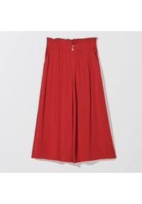 Mohito - Wiskozowe spodnie kuloty - Czerwony. Kolor: czerwony. Materiał: wiskoza #1