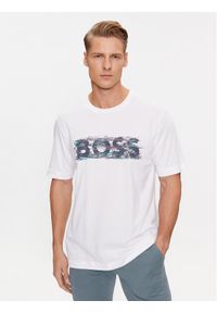 BOSS - Boss T-Shirt Tedigitallogo 50503542 Biały Regular Fit. Kolor: biały. Materiał: bawełna