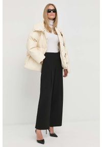 Miss Sixty kurtka puchowa damska kolor beżowy zimowa oversize. Kolor: beżowy. Materiał: puch. Sezon: zima #1