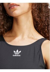 Adidas - adidas Strój kąpielowy Adicolor Rib Swimsuit HS5395 Czarny. Kolor: czarny. Materiał: syntetyk #6