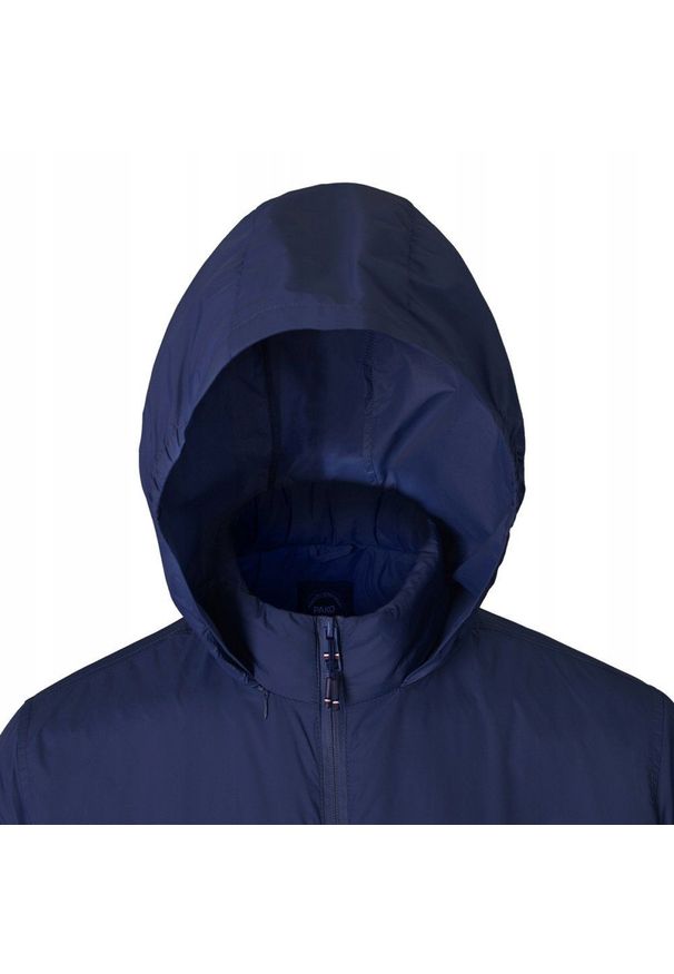 Jesienno-Zimowa Kurtka Męska - Wiatrówka - Pako Jeans - Granatowa. Kolor: niebieski. Materiał: nylon, tkanina. Sezon: zima, jesień