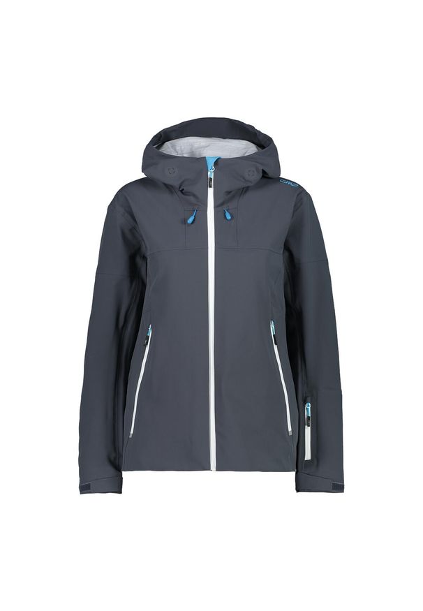 Kurtka damska przeciwdeszczowa CMP 31Z2196. Kolor: szary. Sport: turystyka piesza