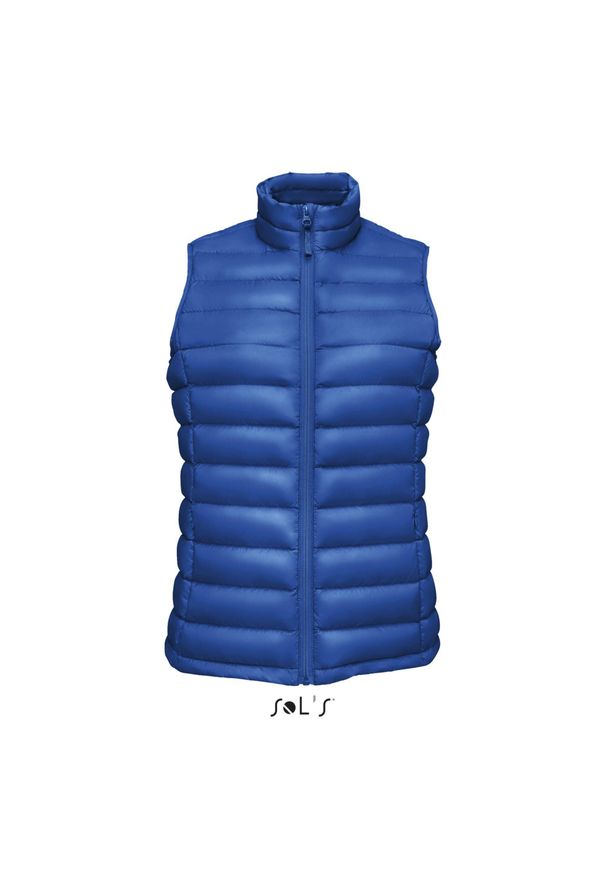 SOL'S - Damska kurtka bez rękawów Sol's Wilson Bw. Kolor: niebieski. Materiał: puch. Długość rękawa: bez rękawów