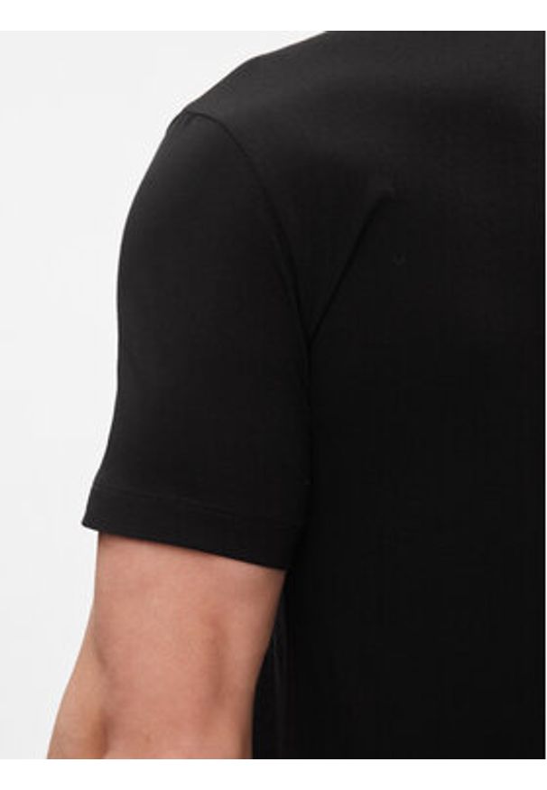 EA7 Emporio Armani T-Shirt 3DPT71 PJM9Z 1200 Czarny Regular Fit. Kolor: czarny. Materiał: bawełna