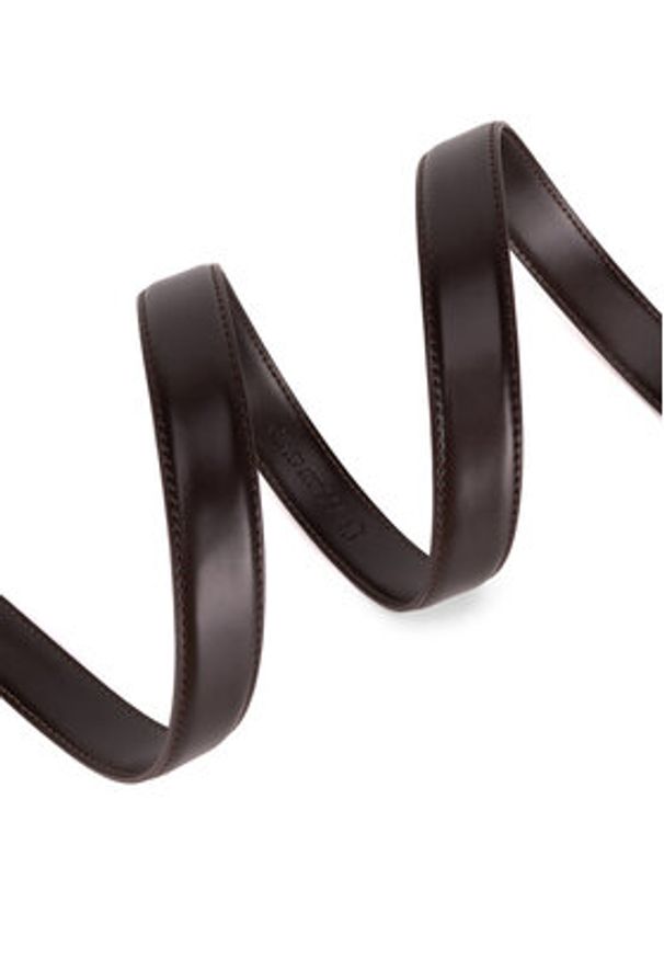 Gino Rossi Pasek Damski BLYL24010-SLV Brązowy. Kolor: brązowy. Materiał: skóra