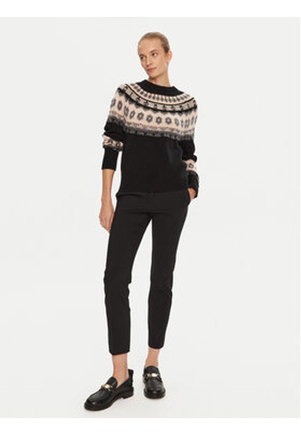 Marella Spodnie materiałowe Gerona 2423136052 Czarny Straight Fit. Kolor: czarny. Materiał: syntetyk