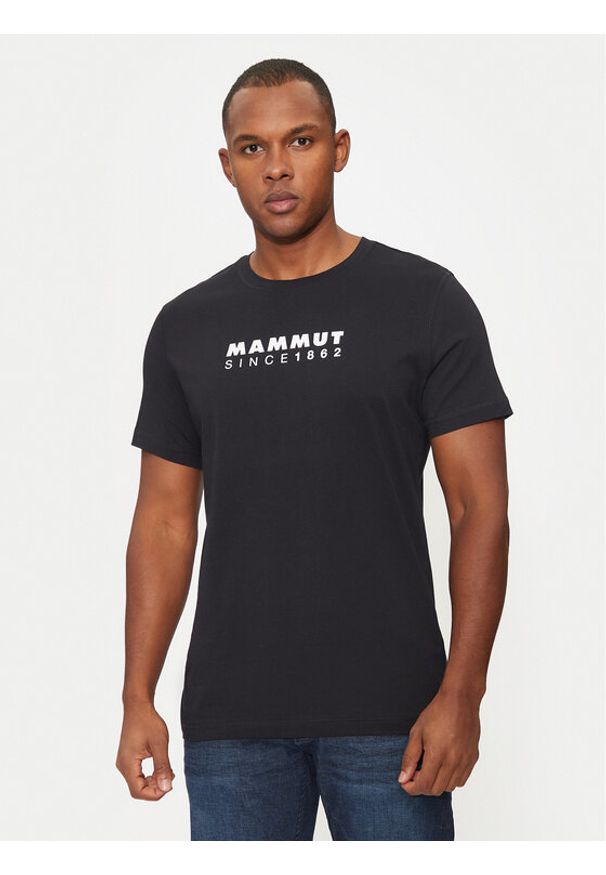 Mammut T-Shirt Core 1017-04024 Czarny Regular Fit. Kolor: czarny. Materiał: bawełna