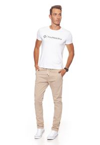 Wrangler - WRANGLER SPODNIE MĘSKIE DRAWSTRING CHINO CAMEL WASHED W16DP749J $. Materiał: materiał #3