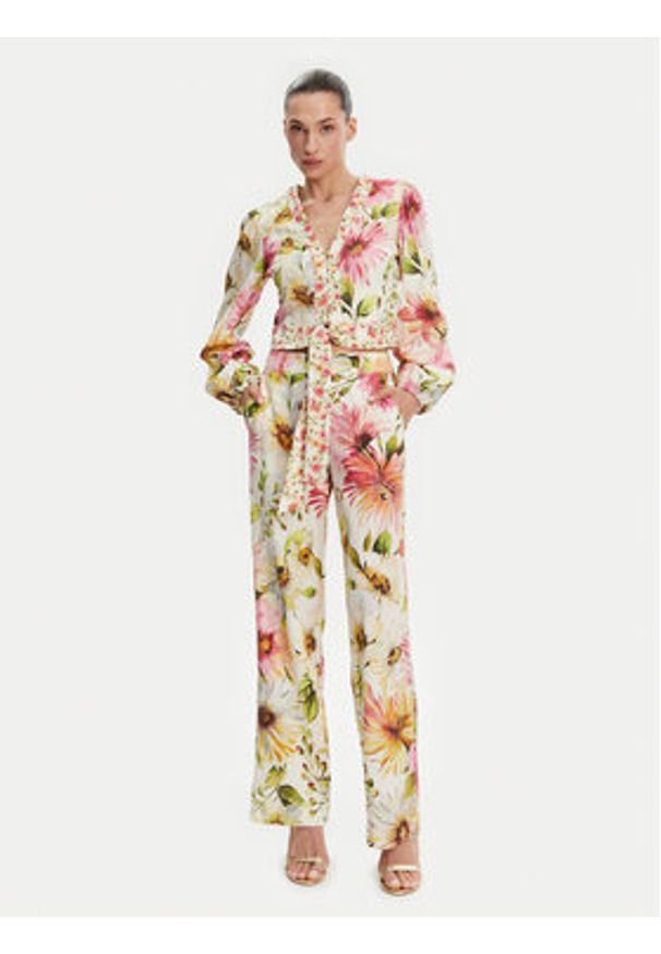 Guess Bluzka W5GH40 WG4G0 Kolorowy Regular Fit. Materiał: wiskoza. Wzór: kolorowy