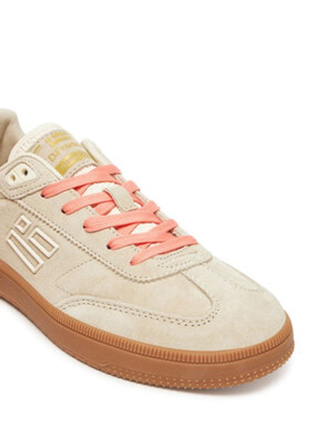 D.Franklin Sneakersy DFSH387005 Beżowy. Kolor: beżowy. Materiał: zamsz, skóra