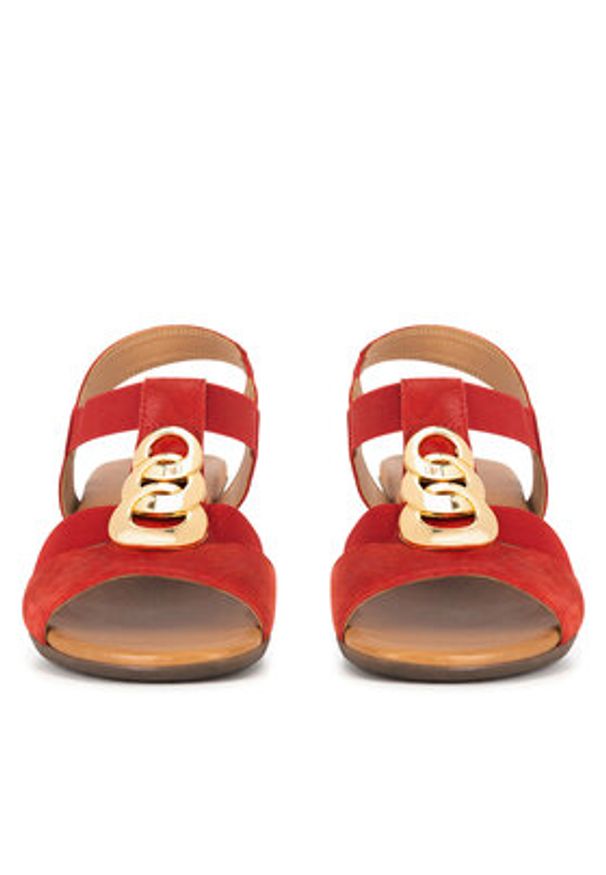 Go Soft Sandały WI23-BETTY-09 Czerwony. Kolor: czerwony. Materiał: materiał