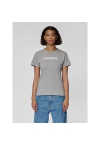 Damska koszulka z logo Hummel Elemental. Kolor: szary. Sport: piłka nożna #1
