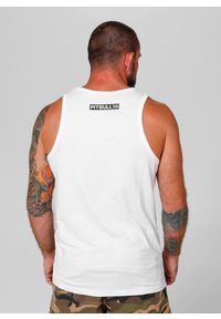 PITBULL - Tank męski Pitbull Top Slim Fit Hilltop. Kolor: biały, czarny, wielokolorowy