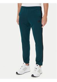 Adidas - adidas Dres Basic 3-Stripes JX5502 Zielony Regular Fit. Kolor: zielony. Materiał: syntetyk #6