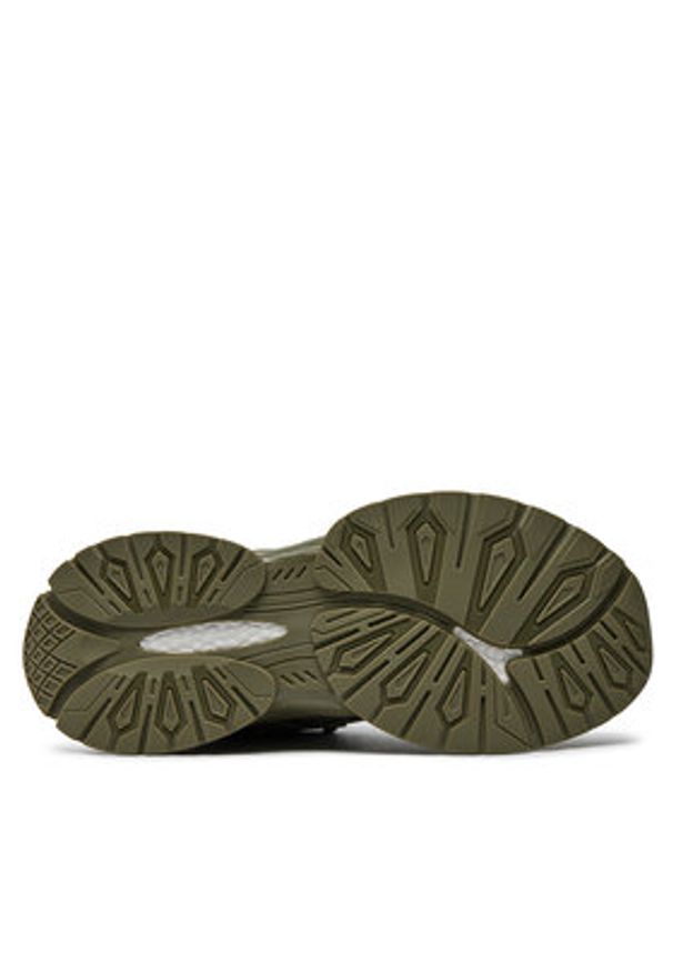 Guess Sneakersy Belluno Low FMTBEL ELE12 Khaki. Kolor: brązowy. Materiał: skóra