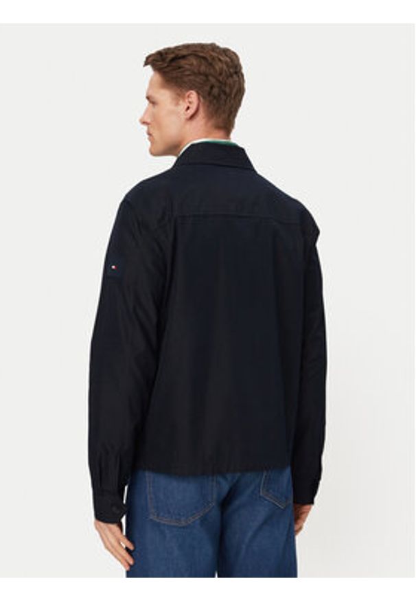 TOMMY HILFIGER - Tommy Hilfiger Kurtka przejściowa MW0MW38712 Granatowy Regular Fit. Kolor: niebieski. Materiał: bawełna