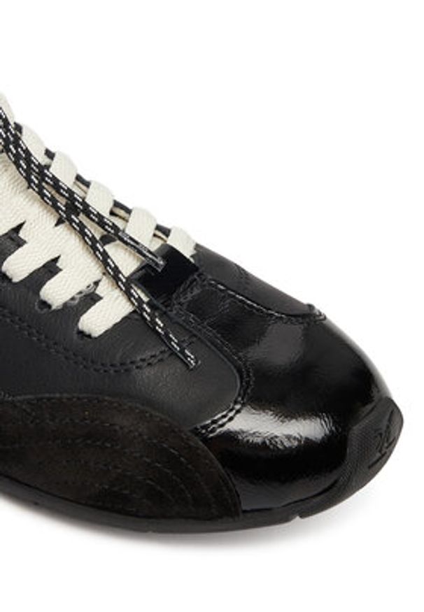 Bronx Sneakersy 47661-CU Czarny. Kolor: czarny. Materiał: skóra