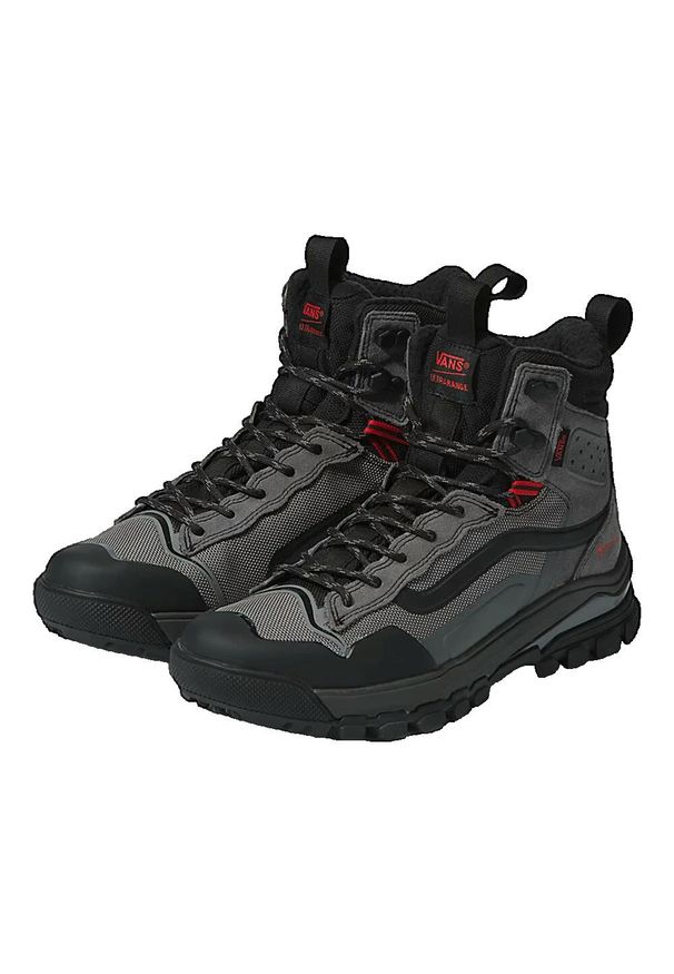 Buty do chodzenia męskie Vans UA Ultrarange Exo HI Goretex MTE3. Wysokość cholewki: za kostkę. Zapięcie: sznurówki. Kolor: szary. Materiał: syntetyk, materiał. Szerokość cholewki: normalna. Technologia: Gore-Tex. Sport: turystyka piesza
