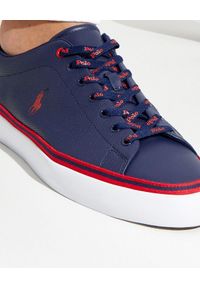 Ralph Lauren - RALPH LAUREN - Pikowane sneakersy Longwood. Nosek buta: okrągły. Kolor: niebieski. Materiał: guma #2